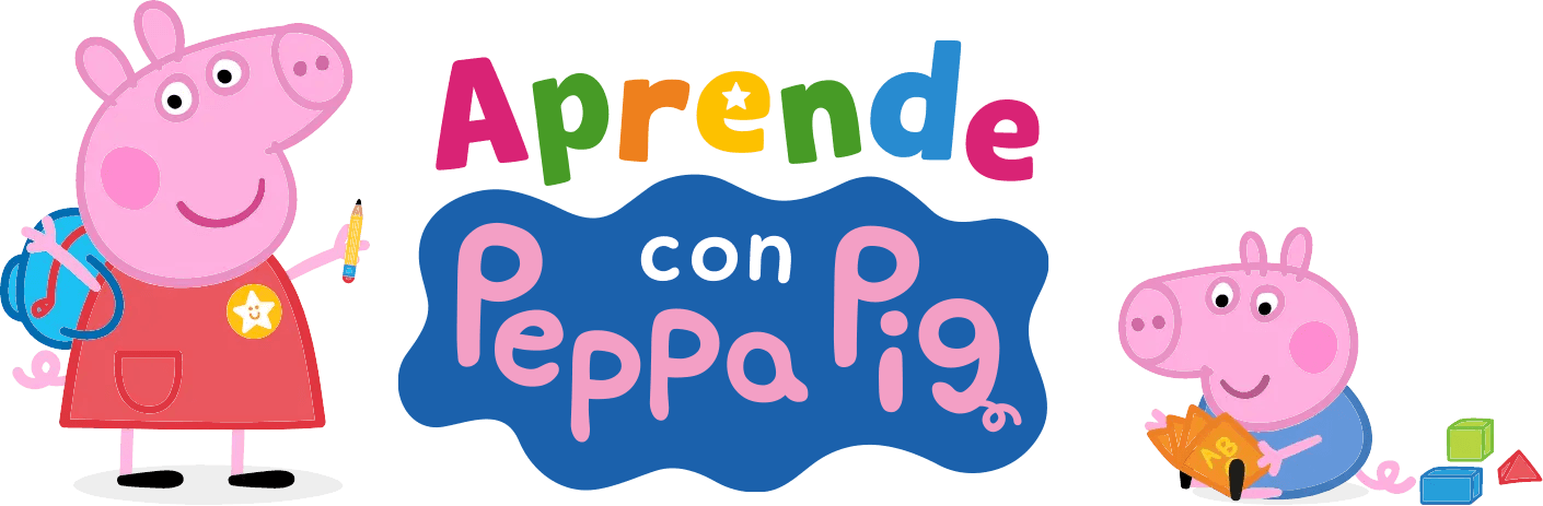 Logotipo de Aprende con Peppa Cerdita